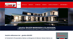 Desktop Screenshot of bauer-sonnenschutz.de