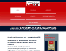 Tablet Screenshot of bauer-sonnenschutz.de